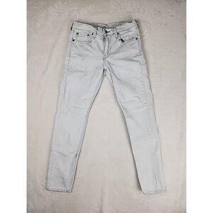 Levi's Premium‎ Skinny Taper Jeans Mens Size 30x30 White Denim Measures 28x27